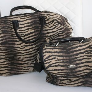 VINTAGE DIANE VON FURSTENBERG SET OF 2 TRAVEL BAG